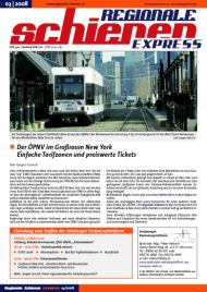 Regionale Schienen Express 3/2008: Der PNV im Groraum New York (Titelbild)
