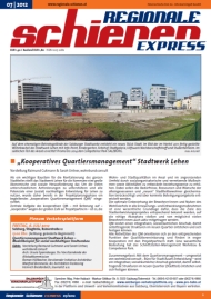 Regionale Schienen Express 07/2012: Kooperatives Quartiersmanagement Stadtwerk Lehen (Titelbild)